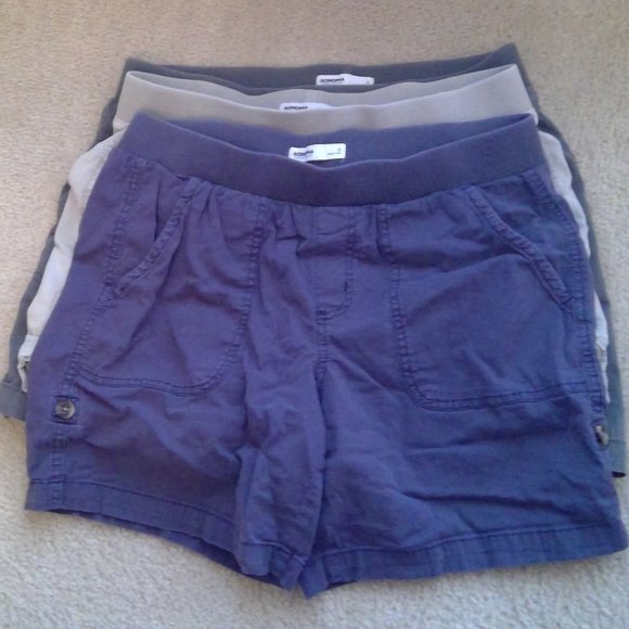 Sonoma Pull On Cargo Shorts Size Womes S - SET OF 3 - Picture 1 of 5